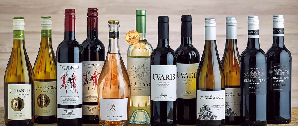 8. wine club Example of wine bottles