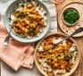 Simple mushroom curry in two bowls